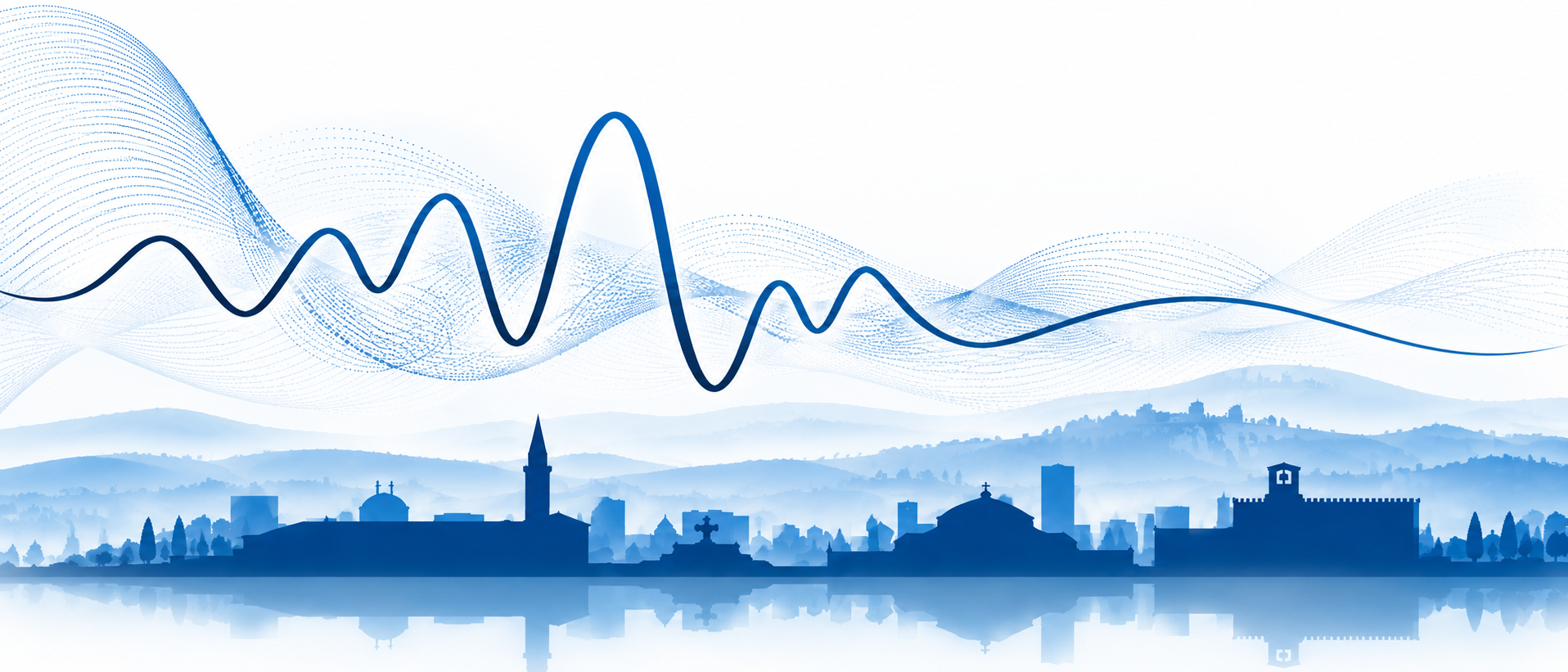 Stylised vibration waveform